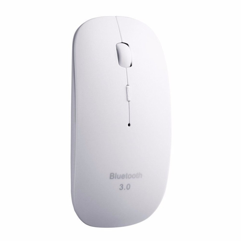 Rechargeable Mouse / White Mouse ultra slim bluetooth compatible with iMac or laptop