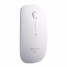Rechargeable Mouse / White Mouse ultra slim bluetooth compatible with iMac or laptop