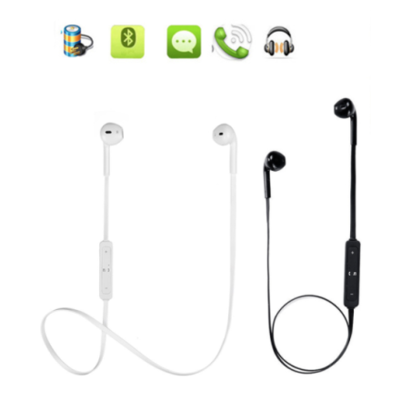 Auriculares Bluetooth para actividades deportivas color Negro / blanco